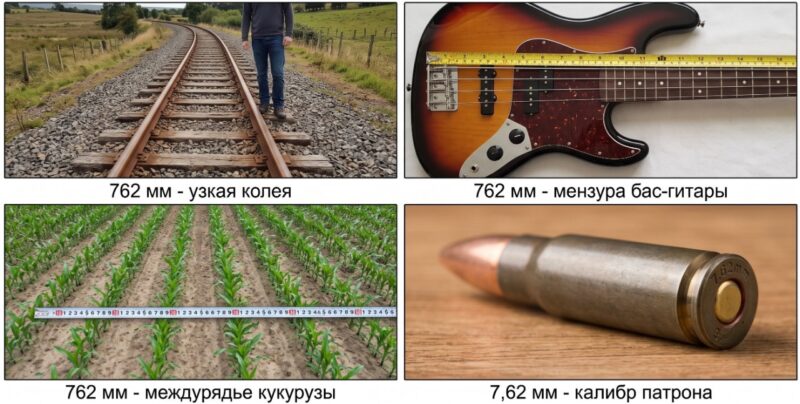 Модуль 762 мм: колея, орган, междурядье, калибр