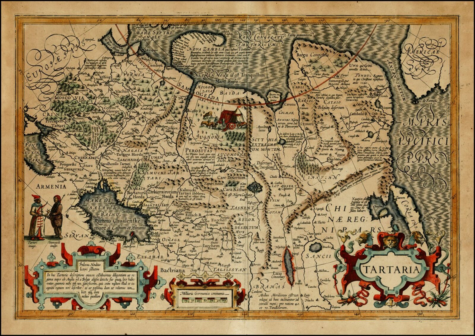 Карта Иоганна Гондиуса 1606 года