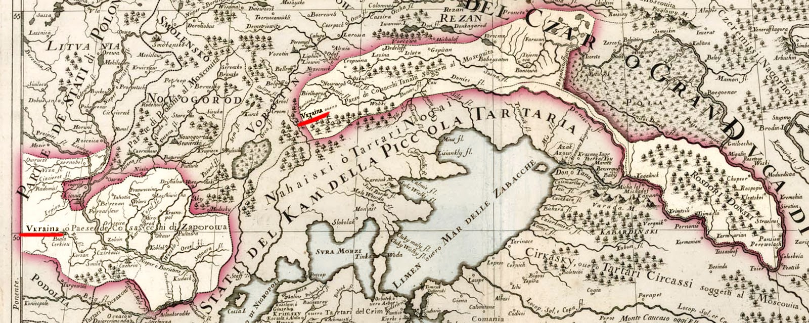 карта 1684 года Малая Тартария