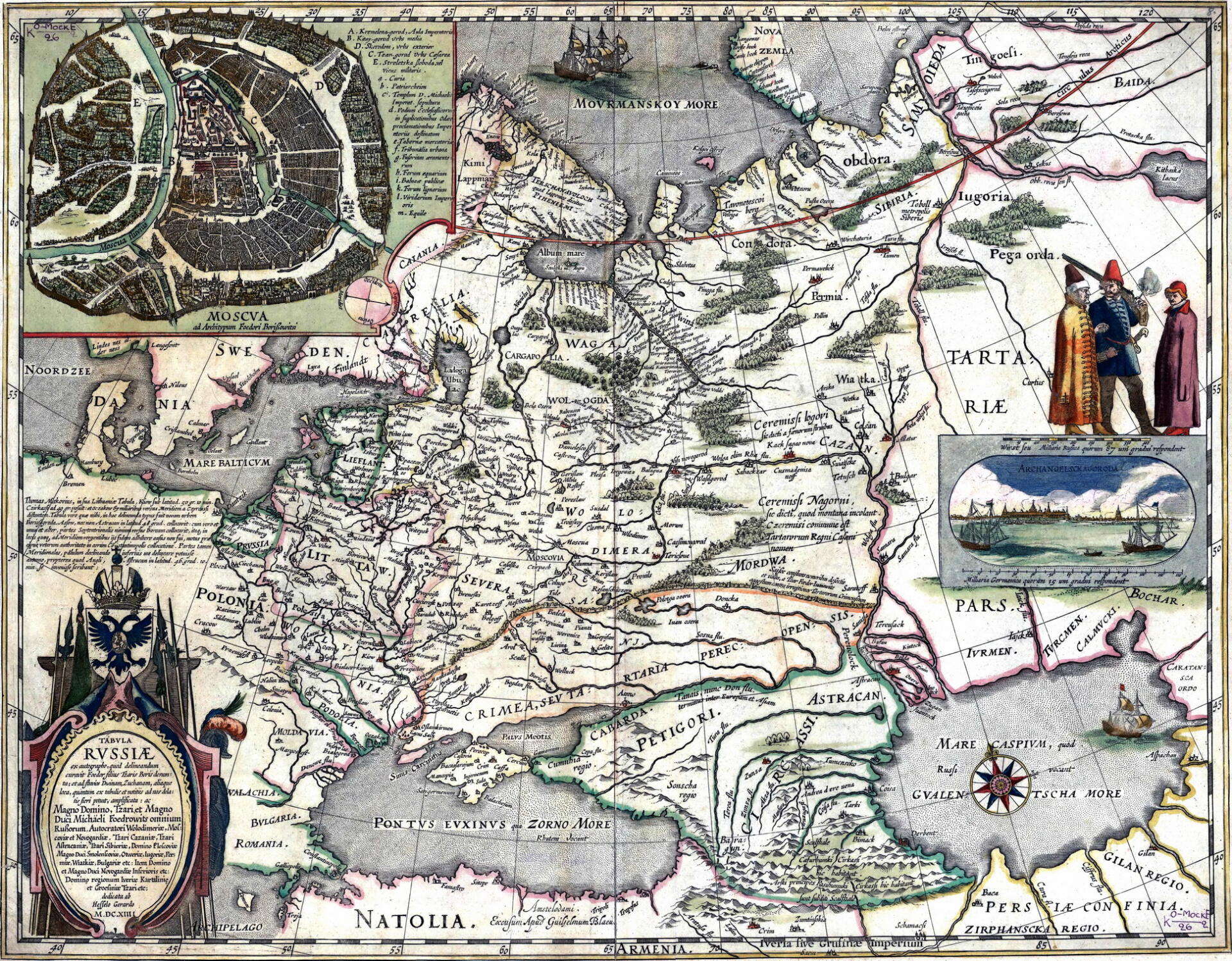 Карта России 17 века