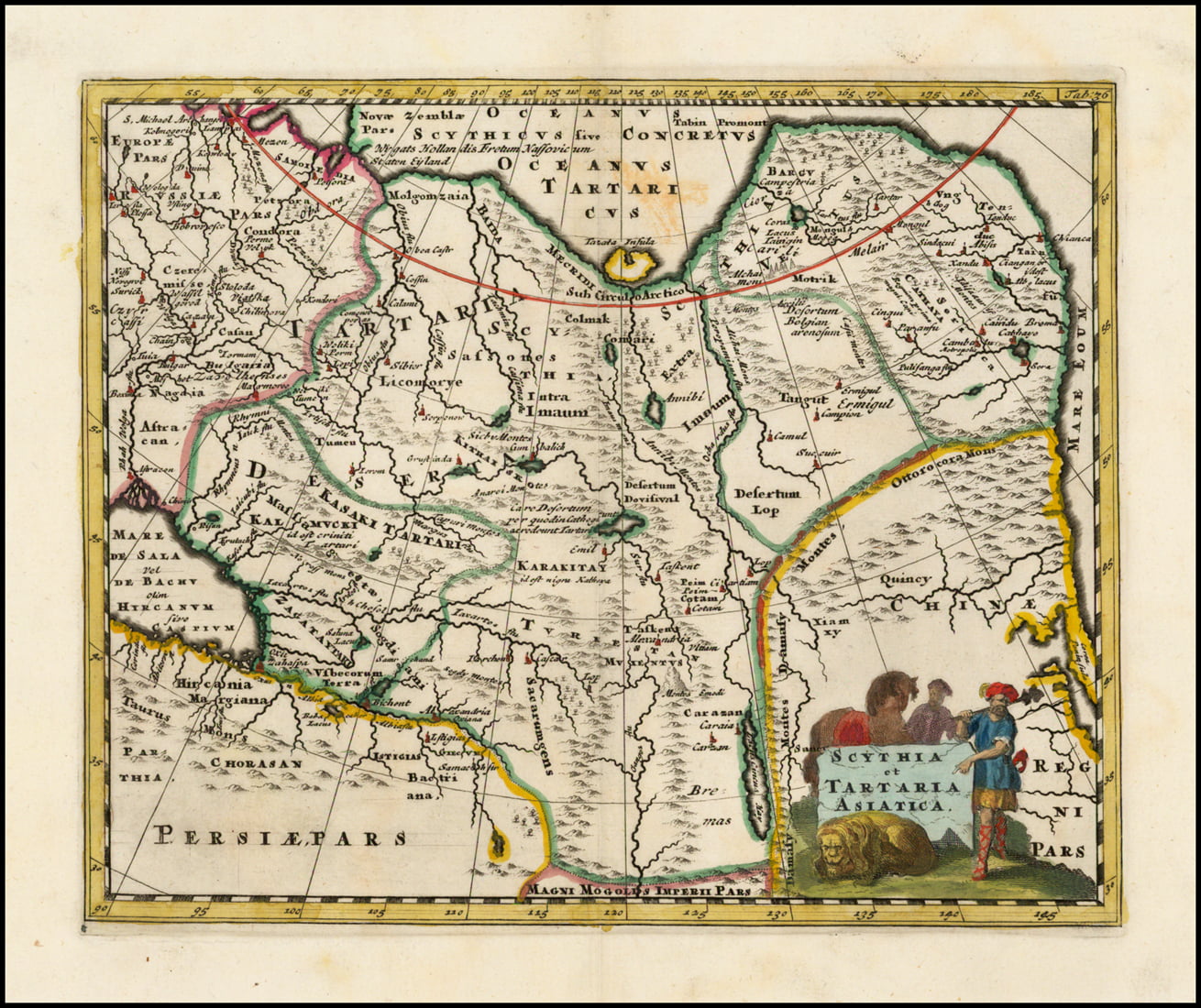 Карта Скифии-Тартарии