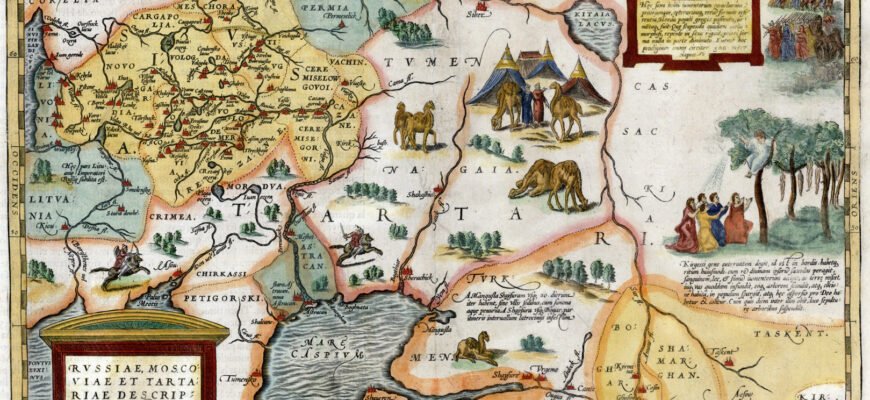 Карта Московии Дженкинсона