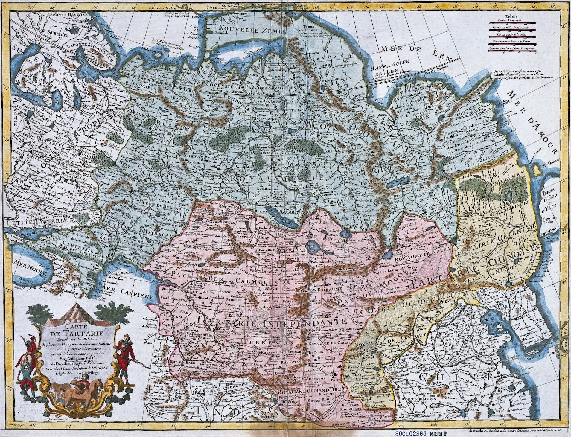 Карта Тартарии. Гийом Де Лиль