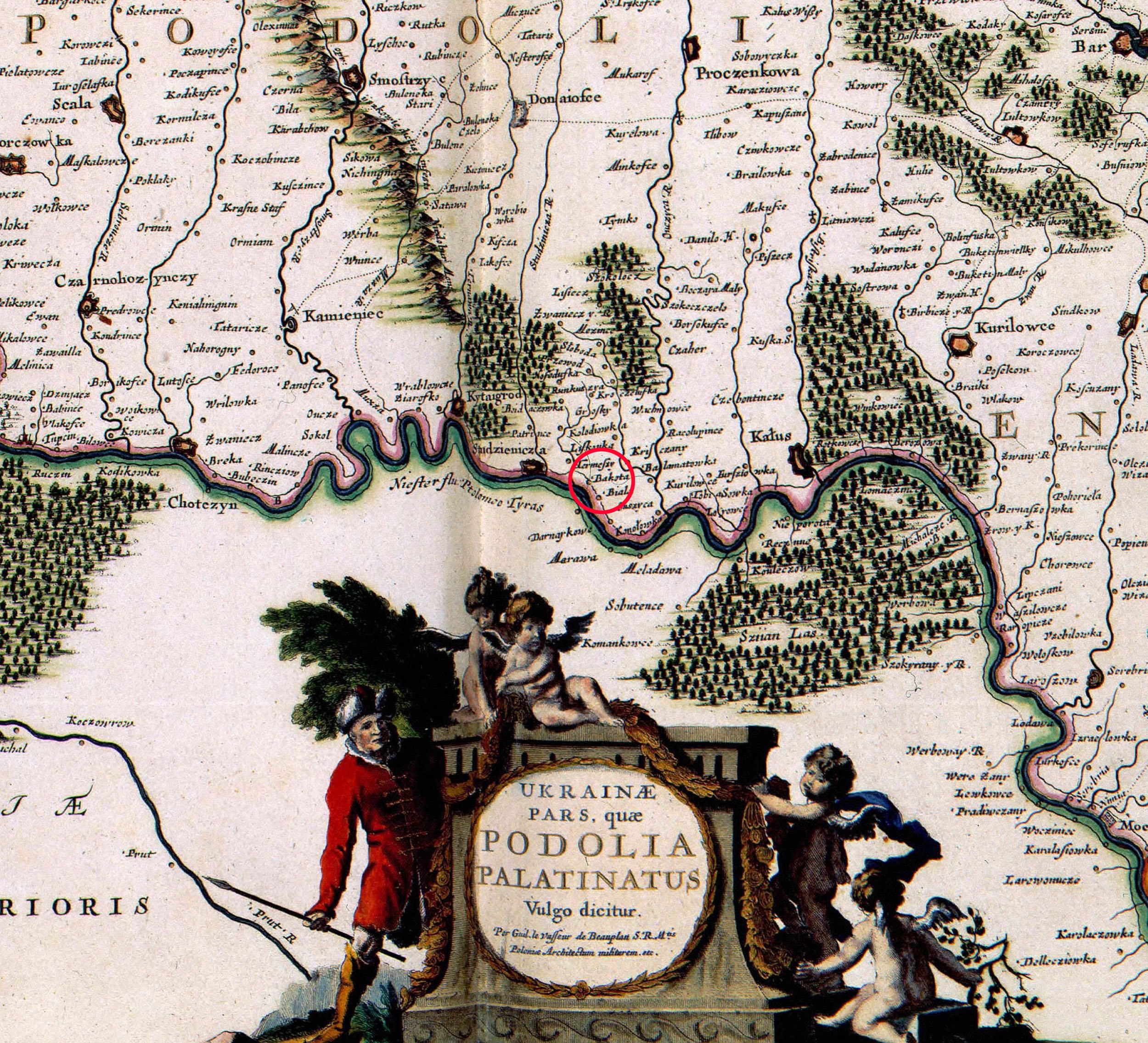 Старинная карта Бакоты