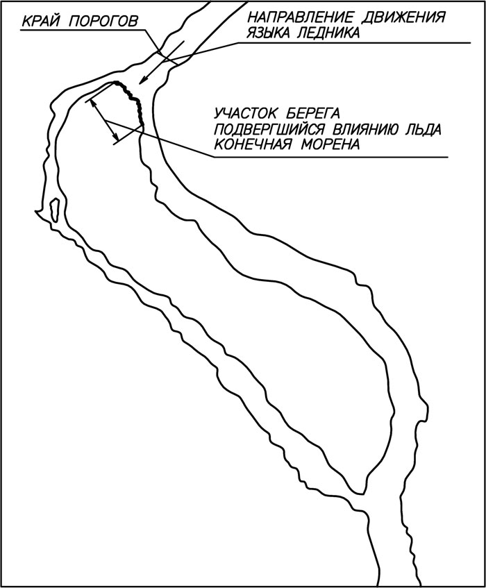 Край ледника в районе острова Хортица
