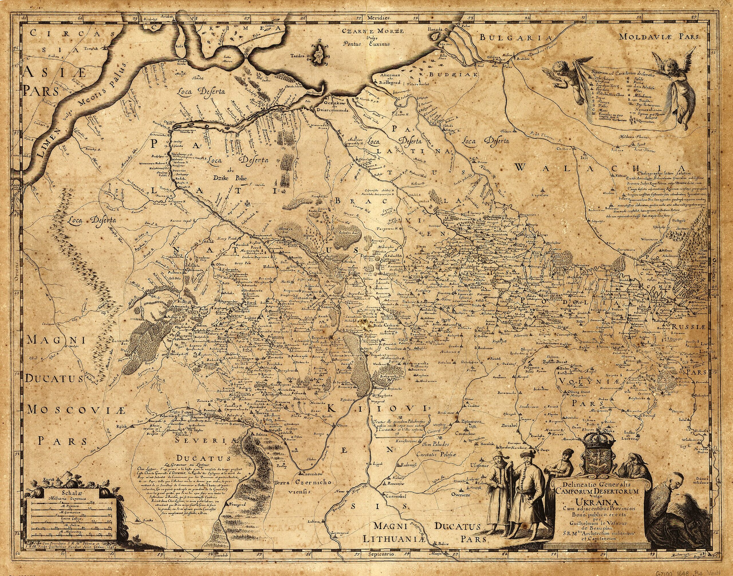 Генеральная Карта Украины Гийома де Боплана
