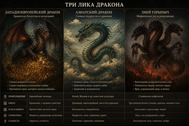 Три лика дракона